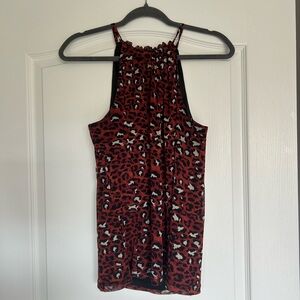 Ricki's Red and Black Animal Print Top